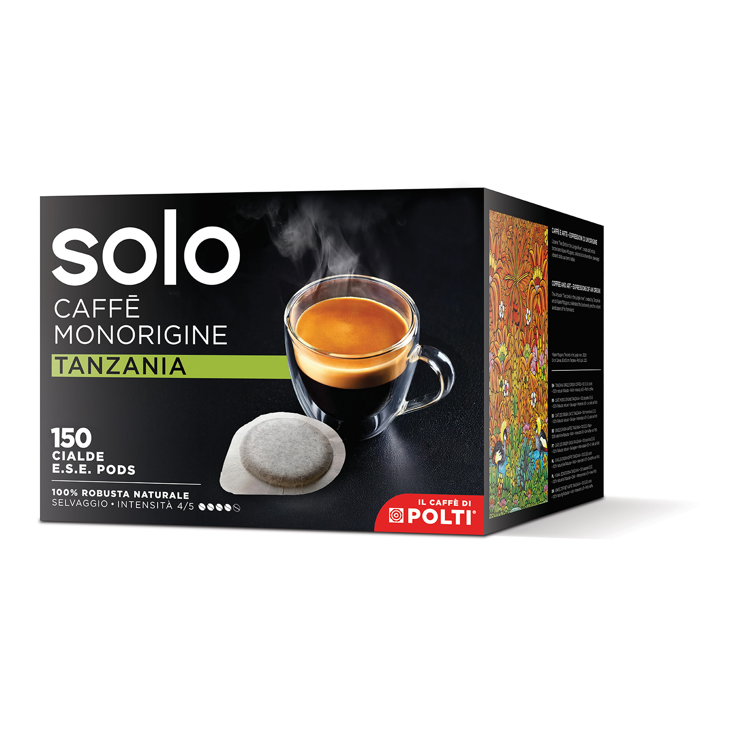 150 Cápsulas SOLO Caffè Monorigine Tanzania Use