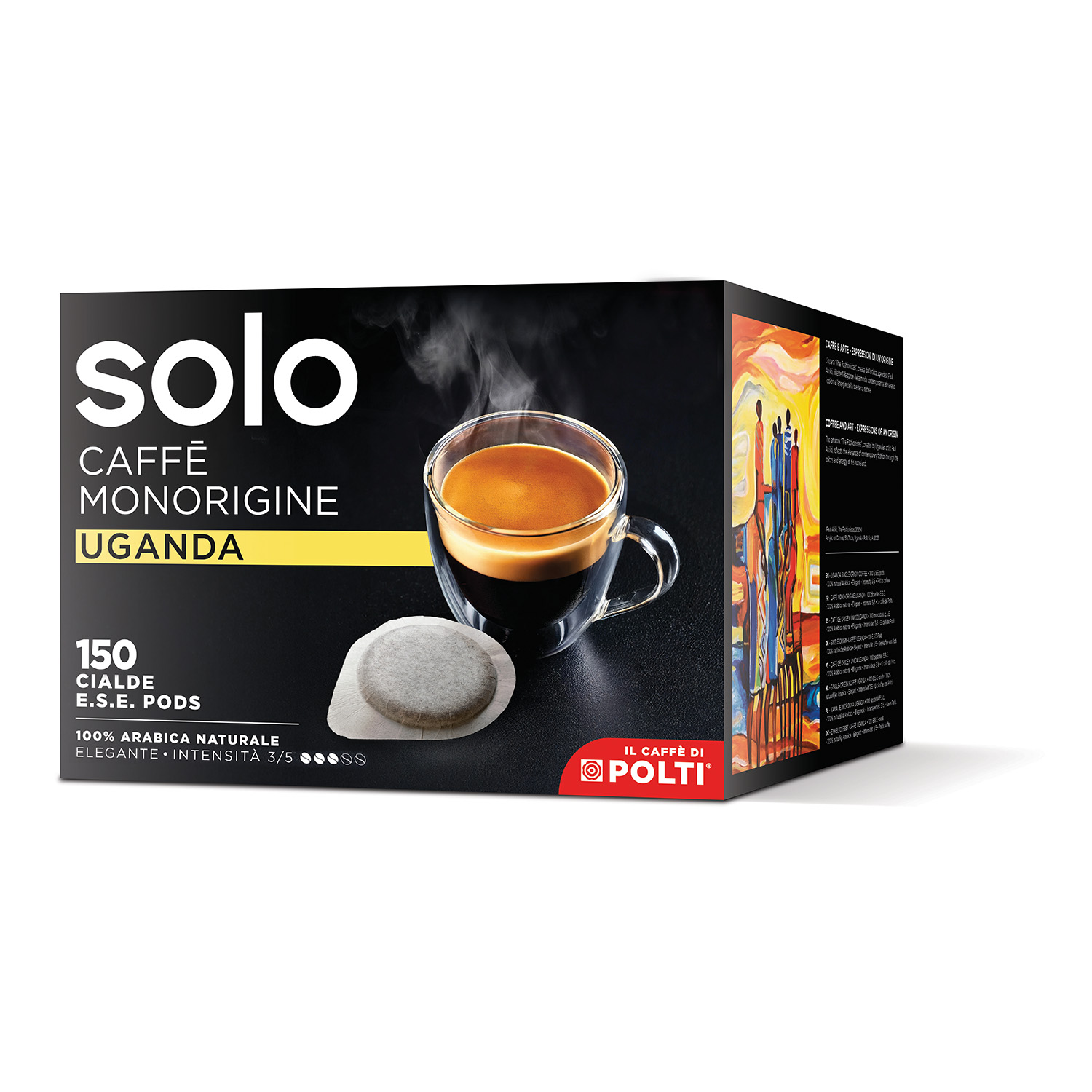 150 Cápsulas SOLO Caffè Monorigine Uganda