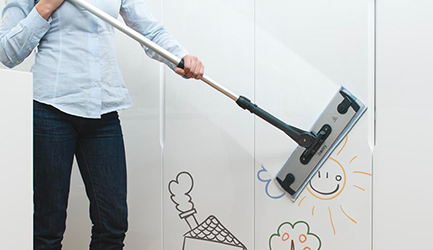 Polti Moppy: superfícies verticais