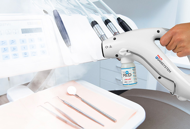 Polti Sani System para a sanificação das clínicas dentárias rápida, segura y frecuente