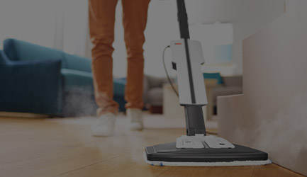 Polti Vaporetto Style limpando parquet