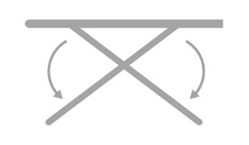 Asse da stiro Vaporella - Regolazione altezza
