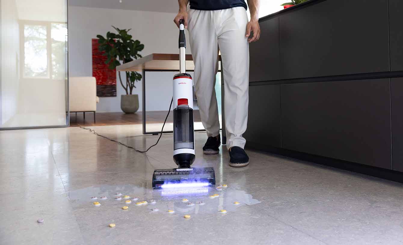 Polti rollysteam lavapavimenti que limpa pisos de mármore